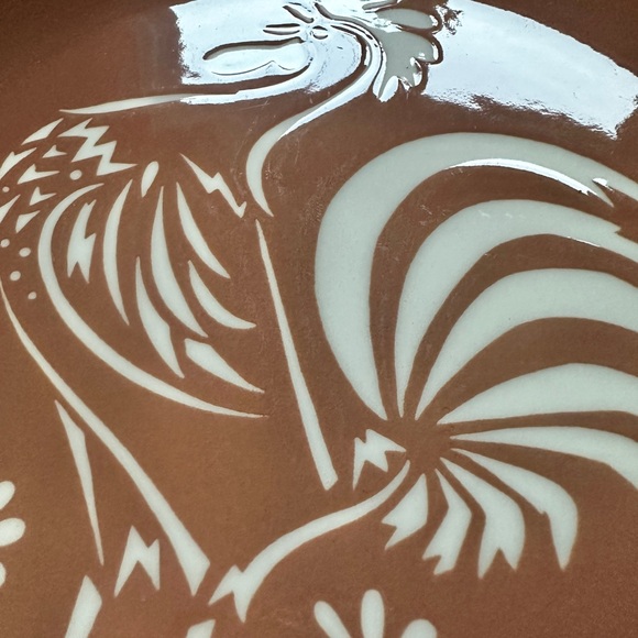 Harkerware vintage Rooster platter 13 1/2” x 11 1/2” - Picture 3 of 9